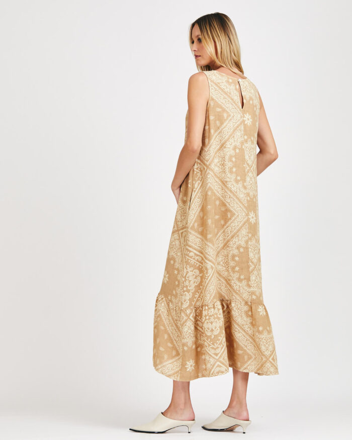 Vestido Regata Sorrento Bandana Linho - Imagem 2